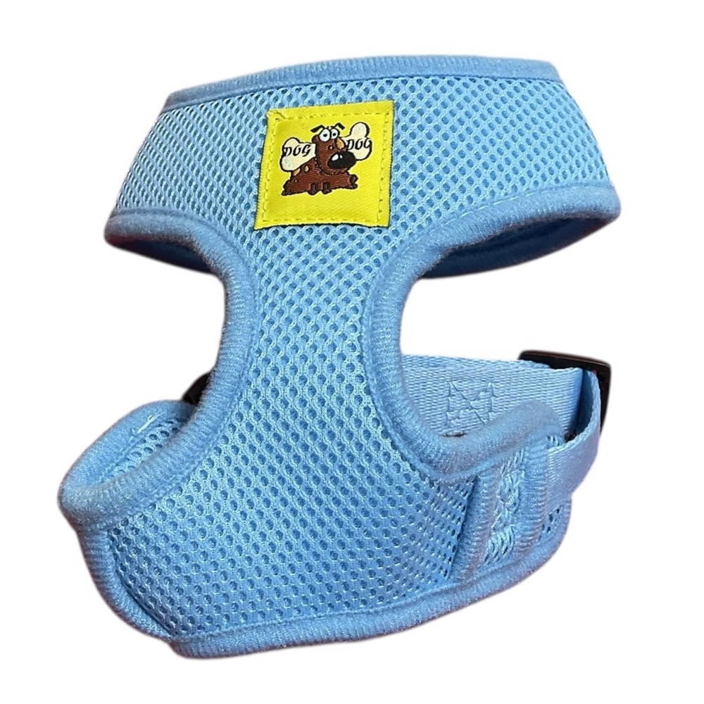 Dog Harness No Pull, No Choke, Adjustable Soft Padded Pet Vest (Blue, XS)